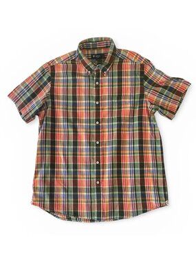 Cremieux Classics Men’s Short Sleeve Button Down Shirt Size XL Plaid